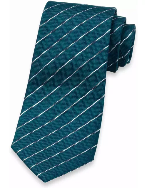 Stripe Woven Silk Blend Tie