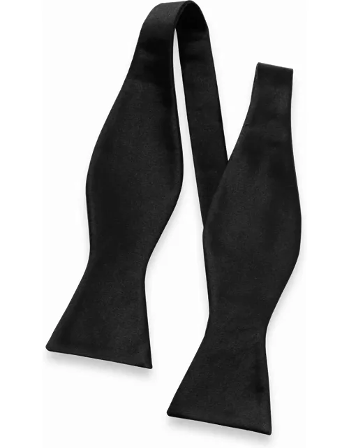 Solid Woven Silk Self-tie Bow Tie