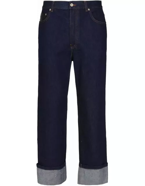 Loewe Fisherman Jeans In Denim With Turn-up