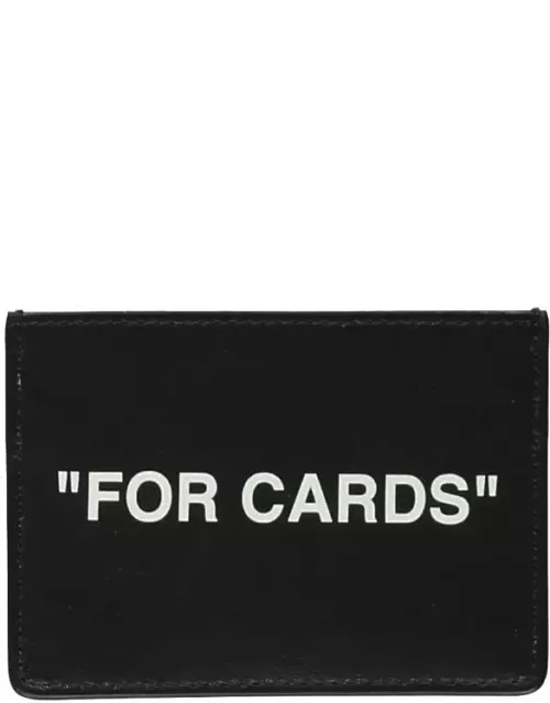 Off-White Leather Card Holder