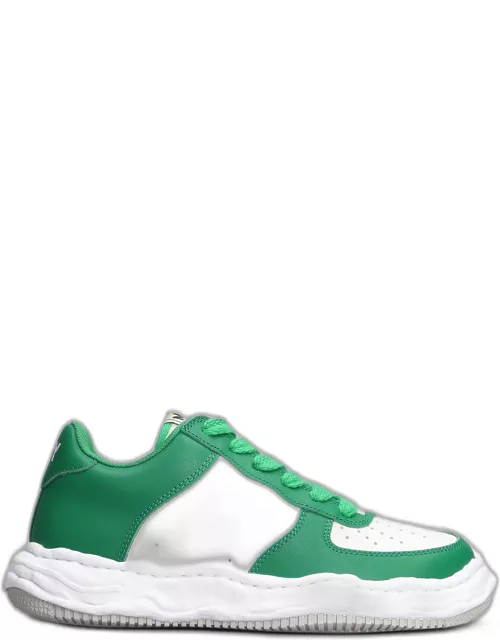 Mihara Yasuhiro Waney Sneakers In Green Leather