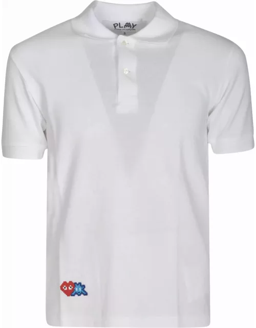 Comme des Garçons Play Logo Embroidered Regular Polo Shirt