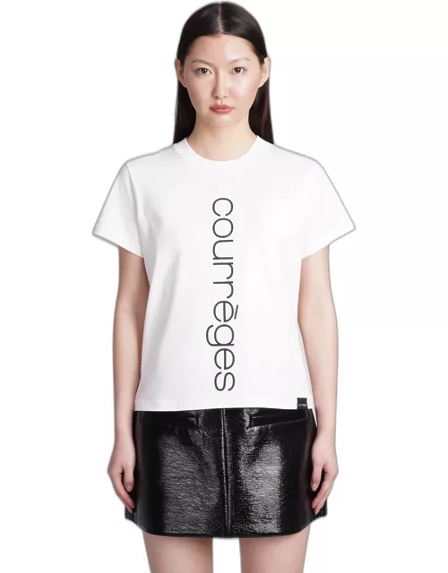 Courrèges T-shirt In White Cotton