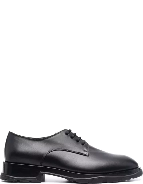 Alexander Mc Queen lace-up leather derby shoe