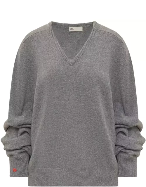 Tory Burch Gathered Sleeves Sweater