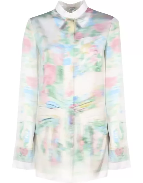 Loewe Shirt Crafted In Lightweight Viscose And Silk Satin