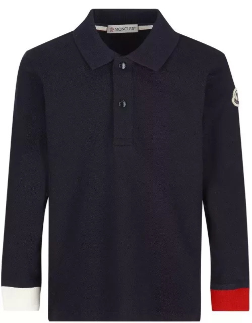 Moncler Button Detailed Long-sleeved Polo Shirt
