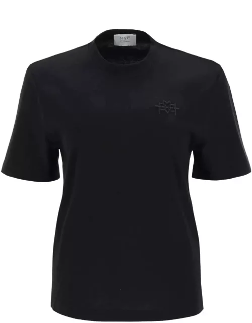MVP Wardrobe monforte T-shirt With Tonal Logo Embroidery