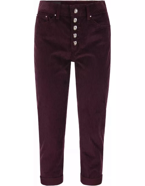 Dondup Koons Loose-fitting Velvet Trouser