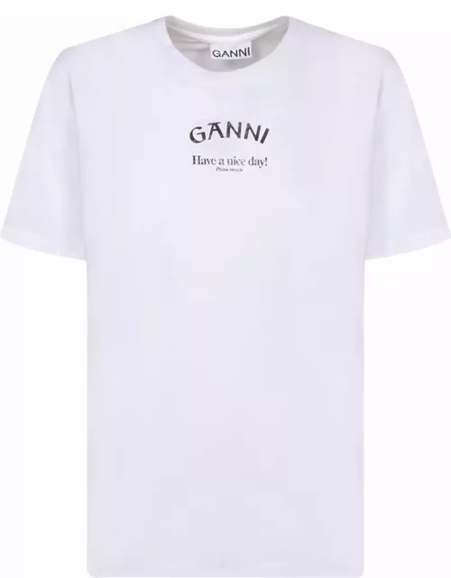 Ganni Logo Print T-shirt
