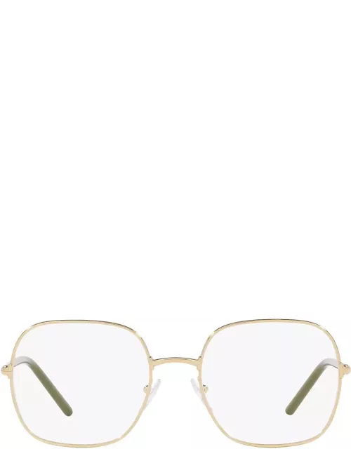 Prada Eyewear Pr 56wv Pale Gold Glasse