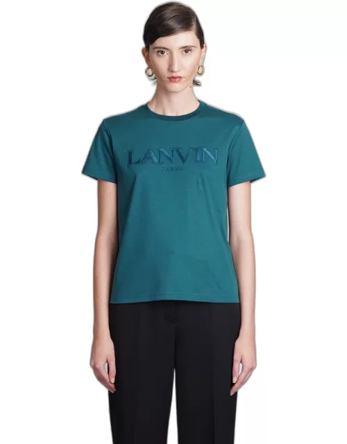 Lanvin T-shirt In Green Cotton