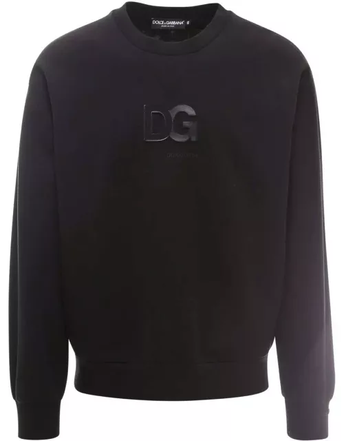 Dolce & Gabbana Dg Logo Patch Sweatshirt