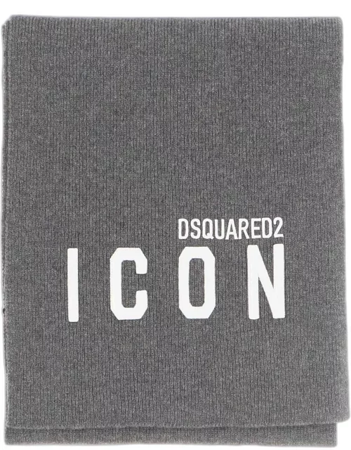 Dsquared2 Logo Embroidered Knitted Scarf