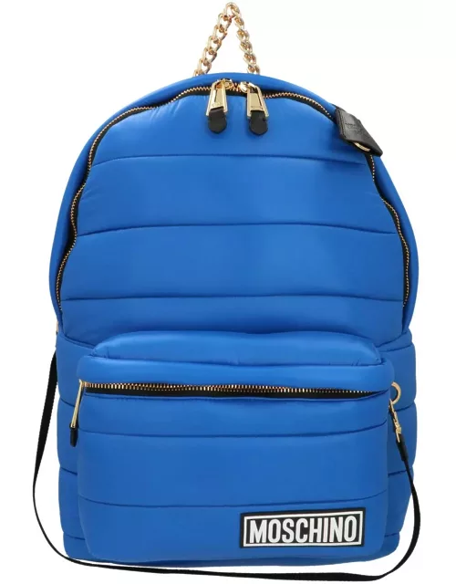 Moschino Quilted Small Backpack