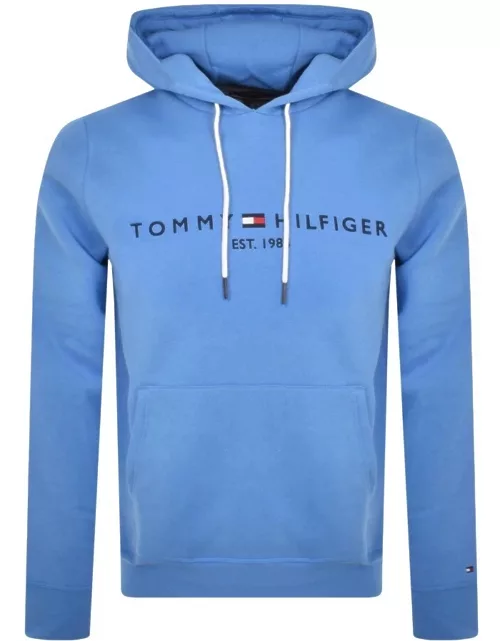 Tommy Hilfiger Logo Hoodie Blue