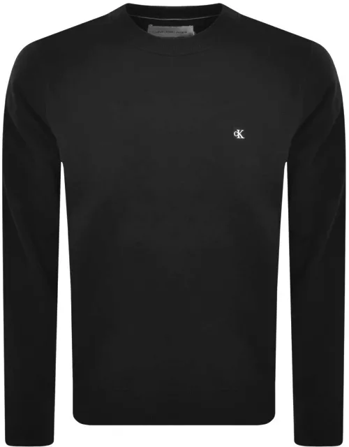 Calvin Klein Jeans Logo Badge Sweatshirt Black