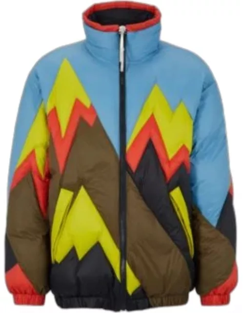 BOSS x PHIPPS water-repellent zip-up jacket- Blue Men's Casual Jacket