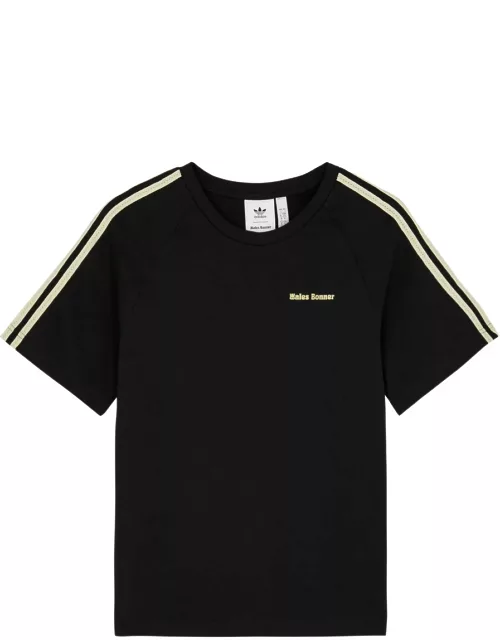 Adidas X Wales Bonner X Wales Bonner Logo Cotton T-shirt - Black - L (UK14 / L)