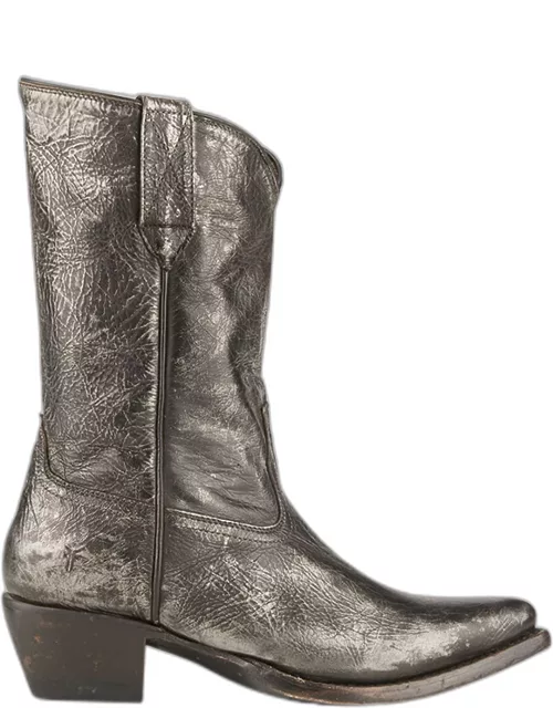 Sacha Mid Leather Cowboy Boot