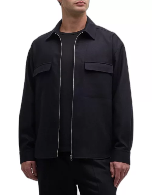 Men's Modern Flannel Zip Jacket