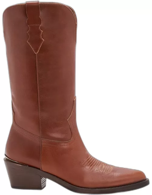 Julia Leather Western Boot