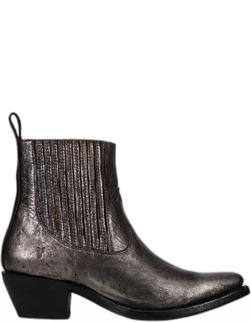 Sacha Leather Western Chelsea Bootie