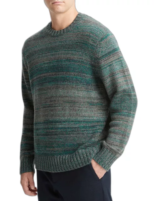 Men's Marled Cashmere-Wool Sweater