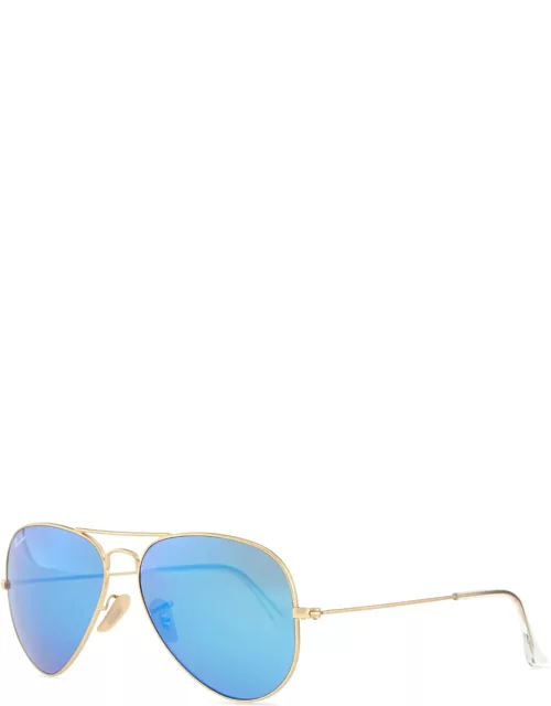 Mirrored Aviator Sunglasse