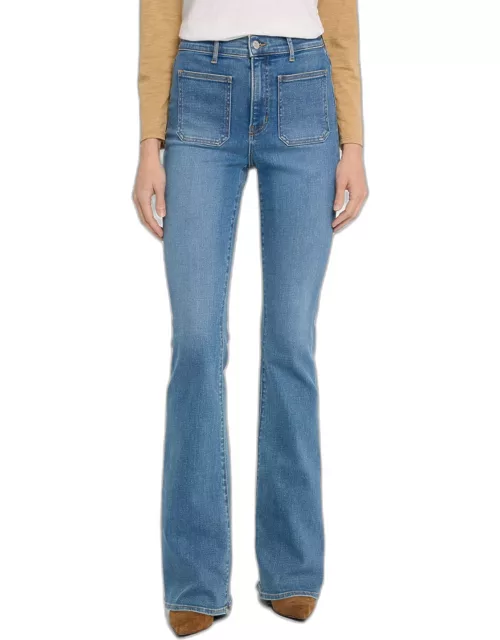 Beverly Skinny Flare Patch Pocket Jean