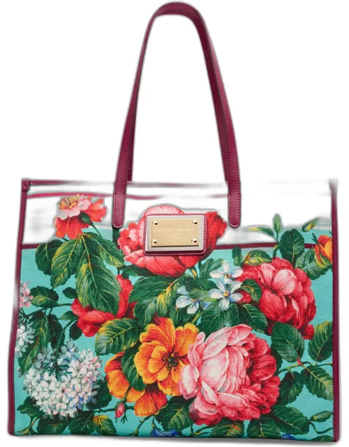DG Floral-Print Shopper Tote bag