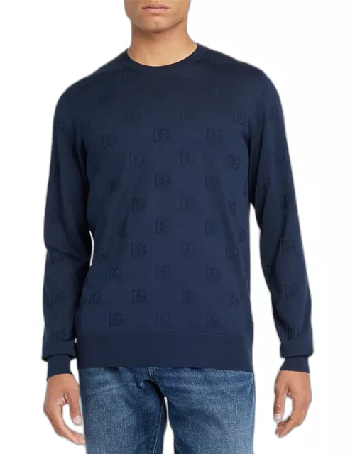 Men's DG Jacquard Silk Sweater