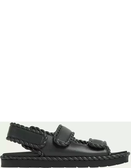 Jack Leather Braid Dual-Band Sandal