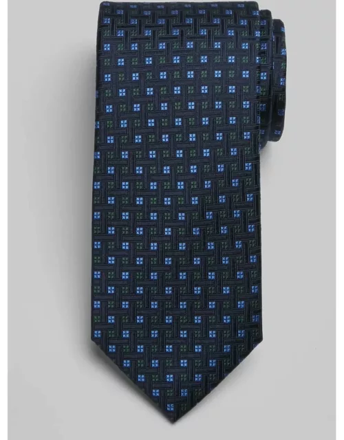 JoS. A. Bank Men's Mini Dotted Square Tie, Navy, One