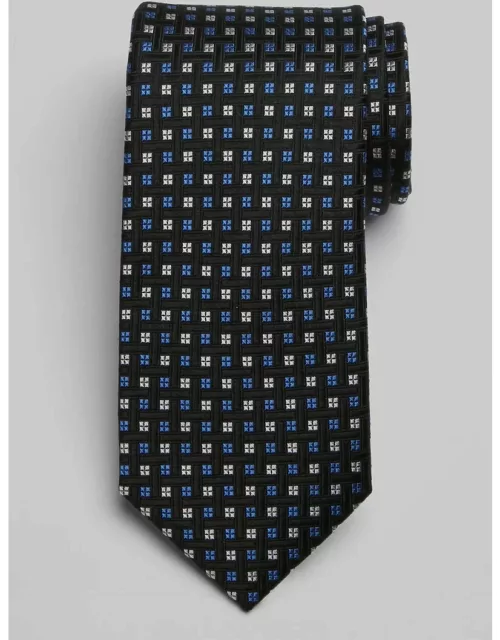 JoS. A. Bank Men's Mini Dotted Square Tie, Black, One