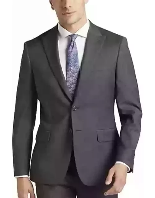 JOE Joseph Abboud Slim Fit Men's Suit Separates Jacket Purple Sharkskin
