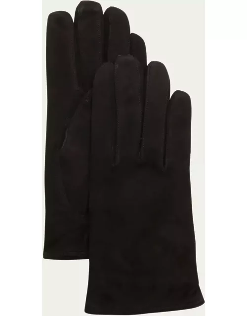 Men's Cashmere-Lined Suede Glove