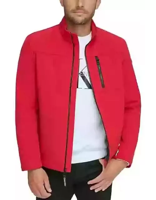Calvin Klein Men's Modern Fit Softshell Jacket Deep Red