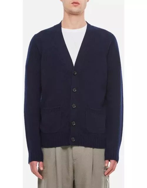 Drumohr Wool Cardigan Sweater Blue