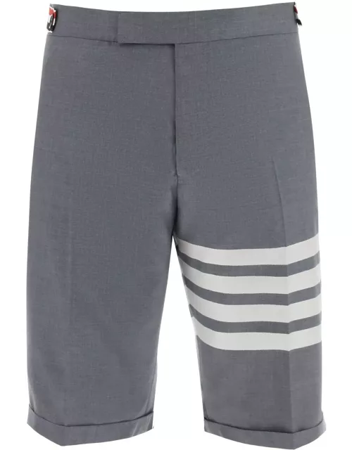 THOM BROWNE 4-Bar shorts in light woo