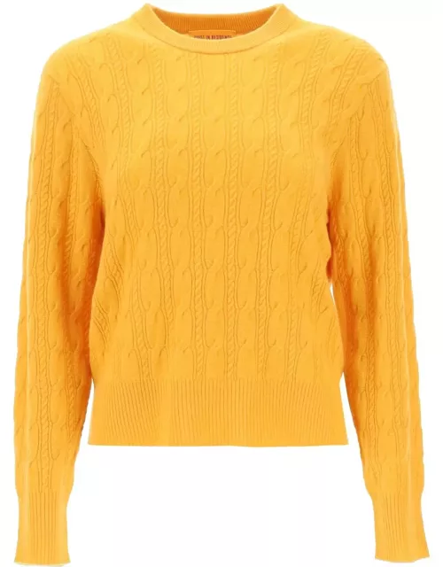 GUEST IN RESIDENCE twin cable cashmere sweater