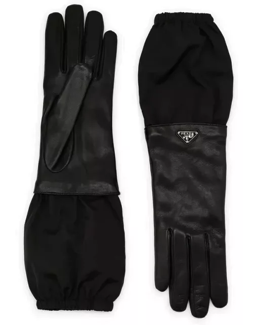 Black leather glove