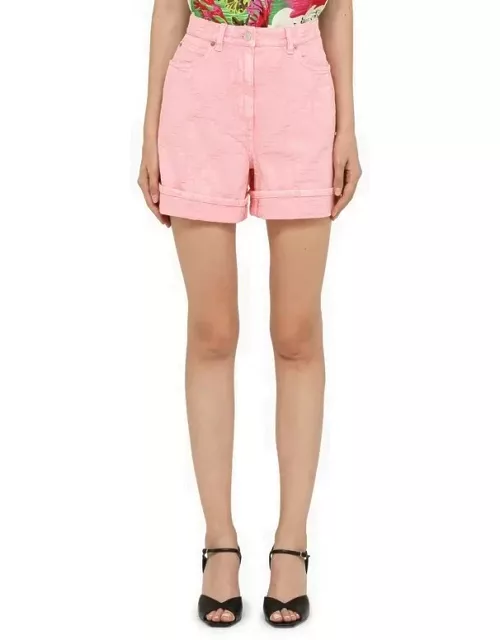 Gucci California shorts in pink GG deni