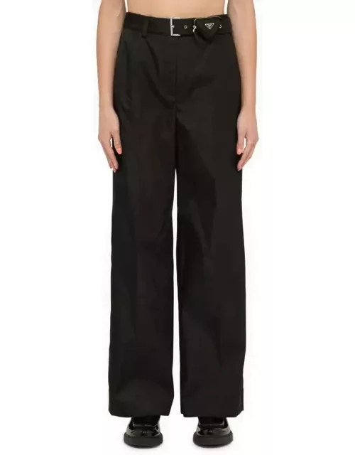 Black Re-Nylon trouser