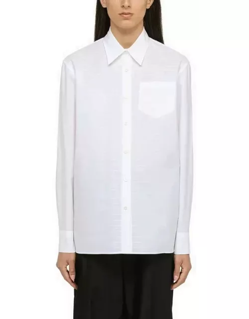 White jacquard shirt