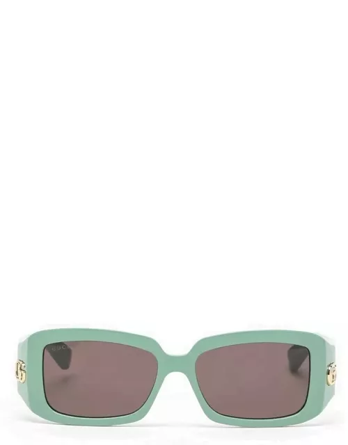 Rectangular green sunglasse