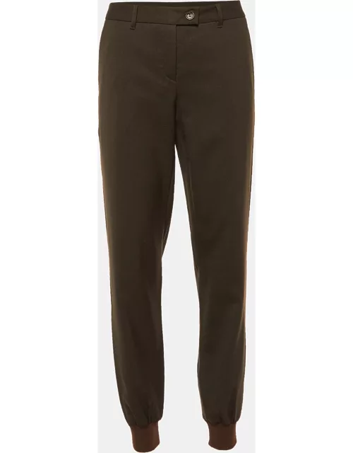 Moschino Cheap and Chic Brown Wool Joggers