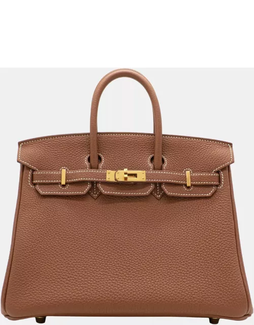 Hermès Birkin 25 in Gold Togo Leather with GHW Bag