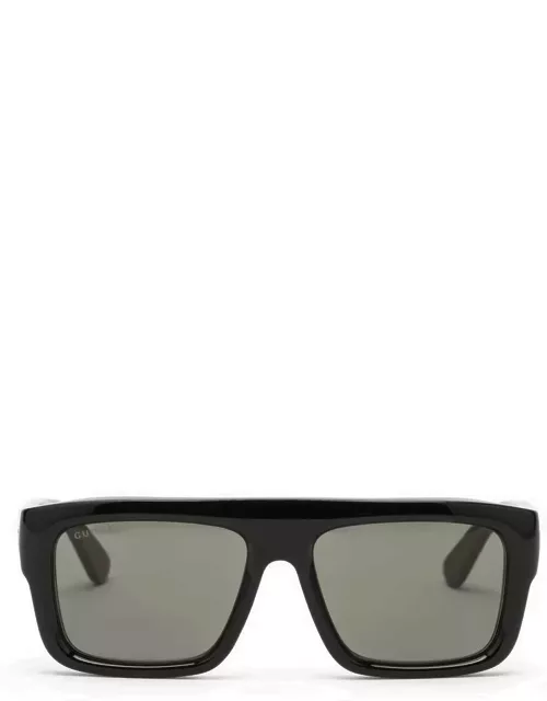 Rectangular black/tortoiseshell sunglasse