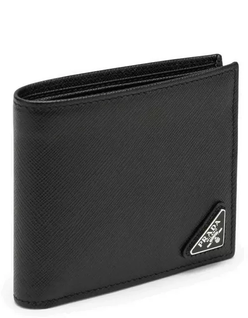 Black Saffiano horizontal wallet